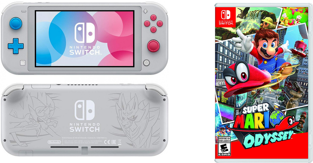 Nintendo Switch Lite SE Pokemon Zacian and Zamazenta + Super Mario