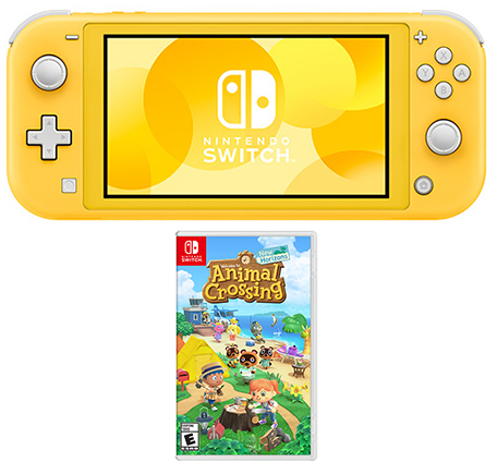 Nintendo Switch Lite Yellow + Animal Crossing: New Horizons