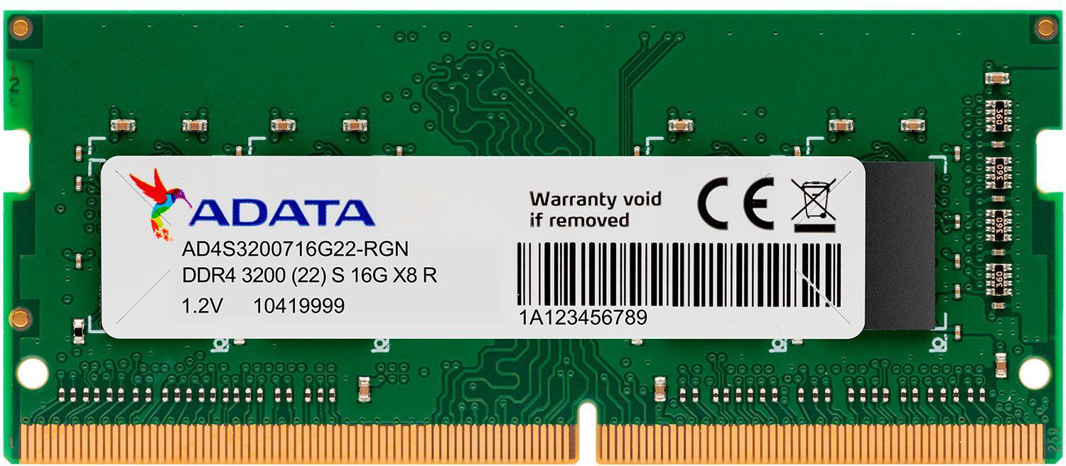 A-DATA AD4S320016G22-SGN (1 x 16GB | SO-DIMM DDR4-3200) | SoloTodo.cl