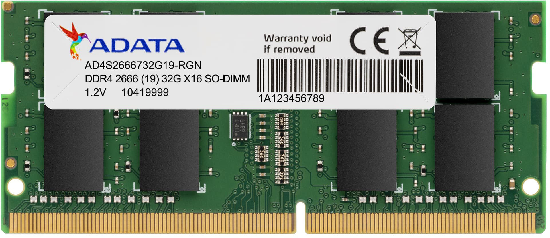 ADATA DDR4 2666 8GBx2枚組　16GB SO-DIMM memoria-adata-8gb-pc-2666-ddr4-pc4-21300-ad4s266638g19-s