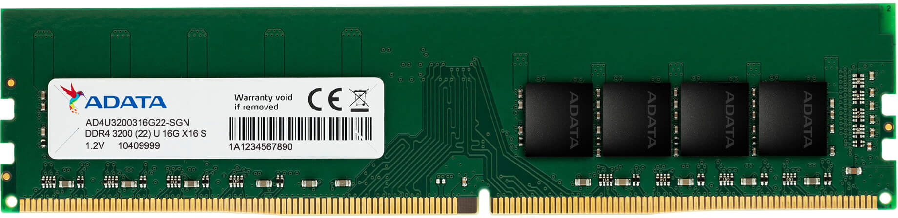 A-DATA AD4U320016G22-SGN (1 x 16GB | DIMM DDR4-3200) | SoloTodo.cl