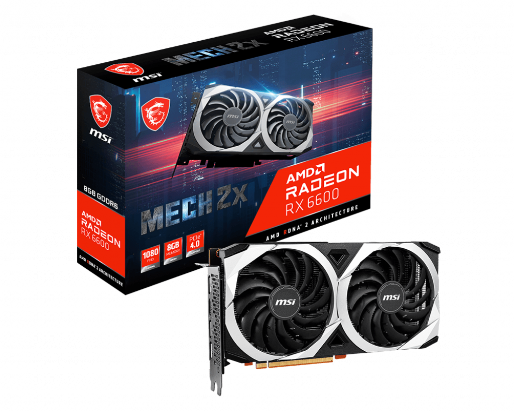 ②MSI Radeon RX 6600 MECH 2X 8Gジャンク扱い MSI Radeon RX 6600 MECH 2X 8G [RX 6600 MECH 2X 8G] | SoloTodo.cl
