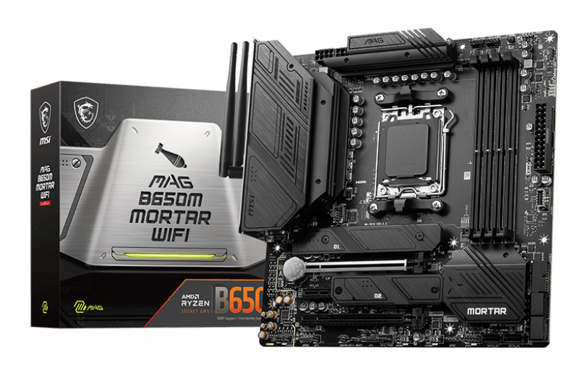 CPU MAG B650M MORTAR WIFI + Ryzen5 7500f MSI MAG B650M MORTAR WIFI | SoloTodo.cl