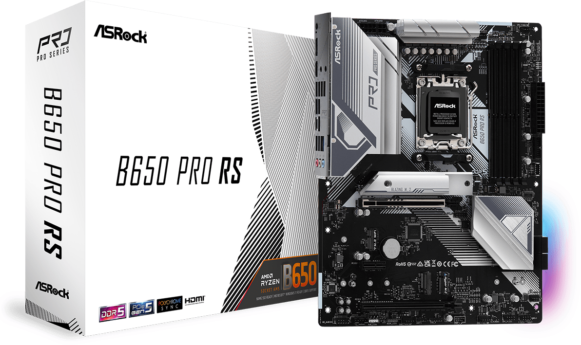 ASRock マザーボード B650M Pro RS AMD Ryzen ASRock B650 Pro RS | SoloTodo.cl
