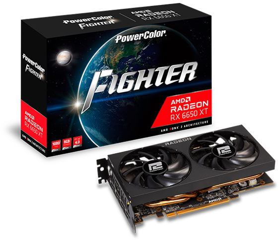PowerColor Raedon RX 6650 XT Fighter 8GB [AXRX 6650 XT 8GBD6-3DH