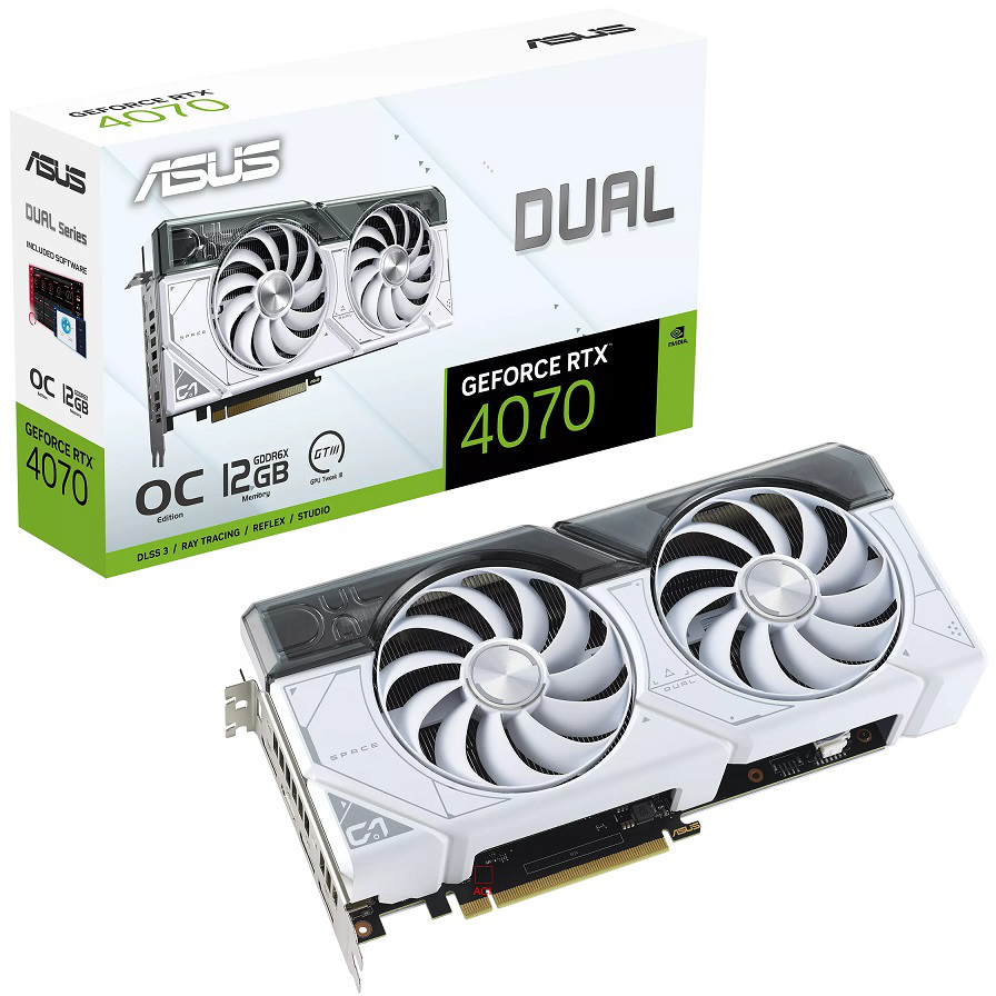 ASUS DUAL-RTX4070-O12G-WHITE | SoloTodo.cl