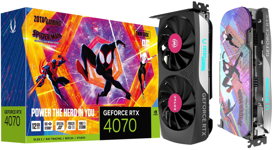 Zotac GeForce RTX 4070 Twin Edge OC Spider-Man: Across the Spider