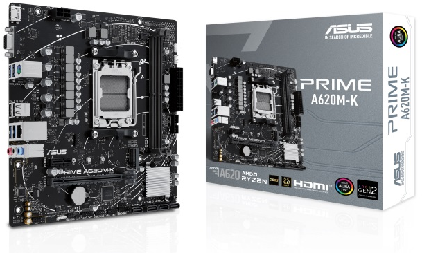 MOTHERBOARD ASUS PRIME A620M-K SOCKET AM52DDR5HDMIVGAPCIE-4.0M.2MICRO ATX - Asrock