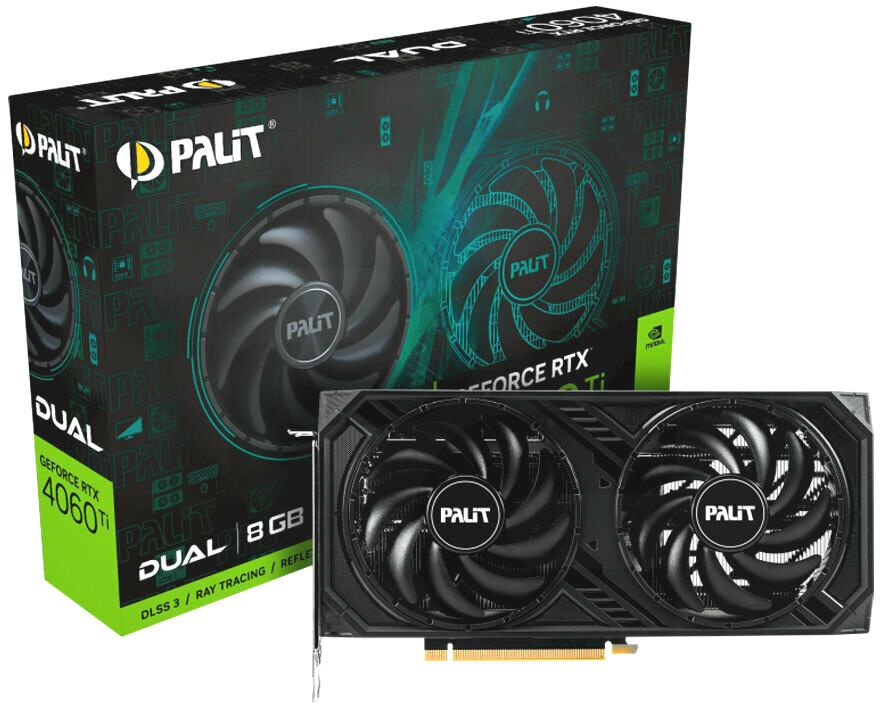 Palit GeForce RTX 4060 Ti Dual 8GB [NE6406T019P1-1060D] | SoloTodo.cl