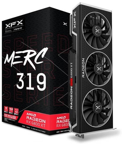 XFX Speedster MERC 319 AMD Radeon RX 6800 XT BLACK Gaming [RX