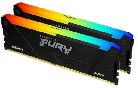 Kingston DDR4-3200MHz 16GB (8GB×2枚キット) Kingston Fury Beast RGB KF432C16BB2AK2/32 (2 x 16 GB | DIMM DDR4