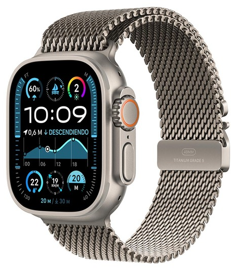 Apple Watch Ultra 49mm (Titanium Milanese Loop Natural L