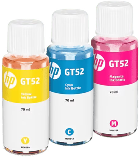 HP GT52 (Amarillo / Cyan / Magenta) [M0H55AL-1]