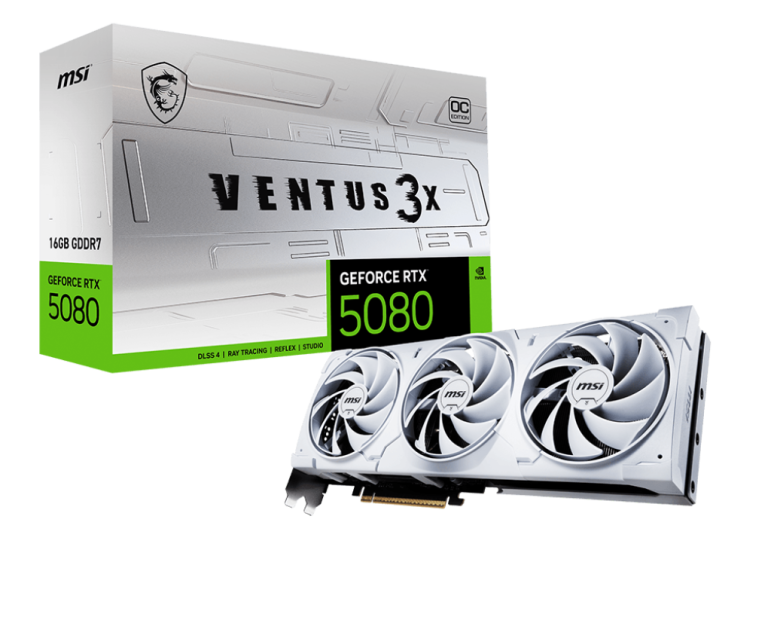 MSI GeForce RTX 5080 16G VENTUS 3X OC WHITE [G5080-16V3CW