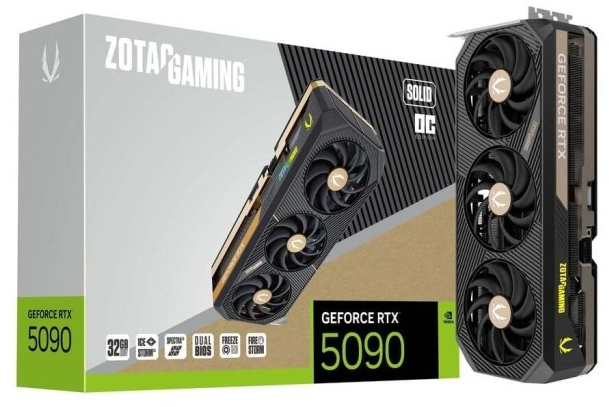 日*0様 ZOTAC GeForce RTX 5090 32GB Zotac GAMING GeForce RTX 5090 SOLID OC [ZT-B50900J-10P] | SoloTodo.cl