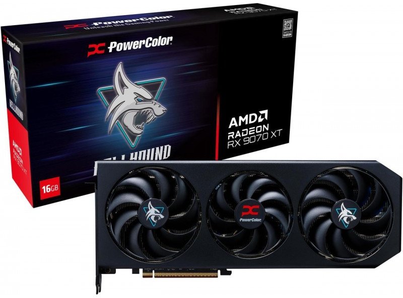 [美品]PowerColor AMD RADEON RX9070 PowerColor Hellhound AMD Radeon RX 9070 XT 16GB [RX9070XT 16G-L/OC