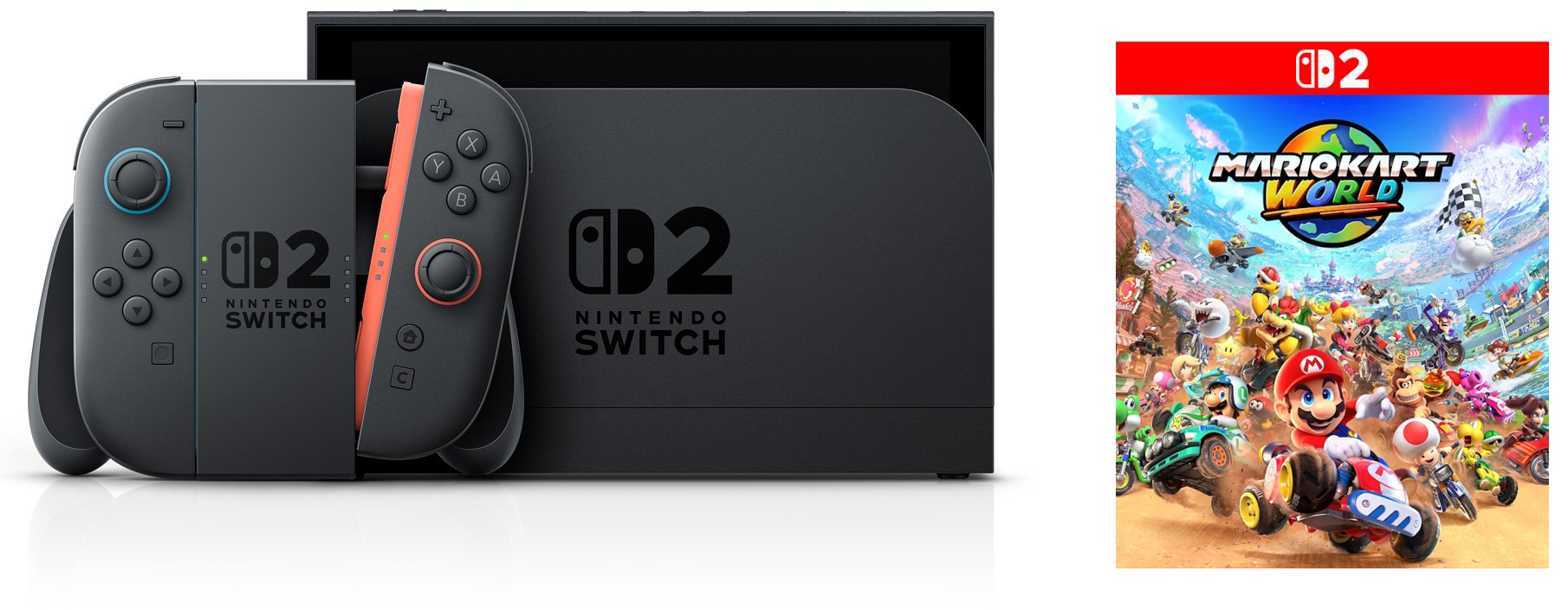 Nintendo Switch 2 (Black) + Mario Kart World | SoloTodo.cl