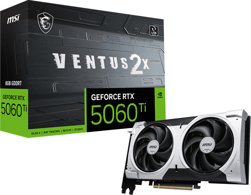 その他 RT-162830 MSI GeForce RTX 5060 Ti 8G VENTUS 2X PLUS [G506T-8V2P] | SoloTodo.cl
