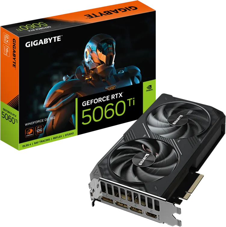 Gigabyte GeForce RTX 5060 Ti WINDFORCE OC 16G [GV-N506TWF2OC-16GD