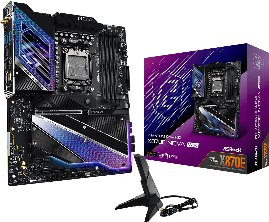 ASRock X870E Phantom Gaming Nova WiFi | SoloTodo.cl