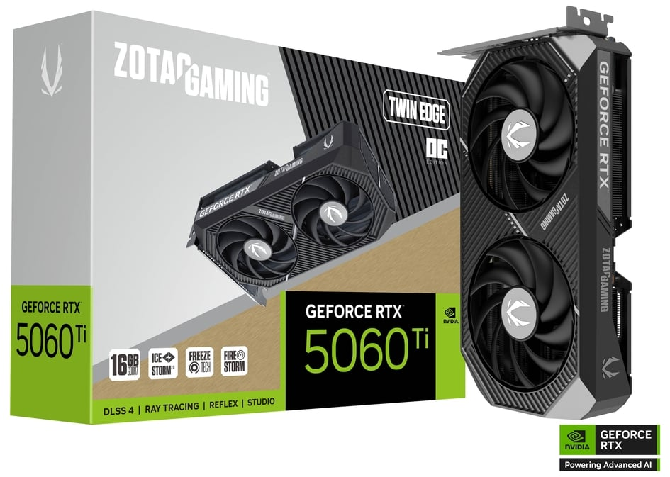 Zotac GeForce RTX 5060 Ti 16GB Twin Edge OC [ZT-B50620H-10M