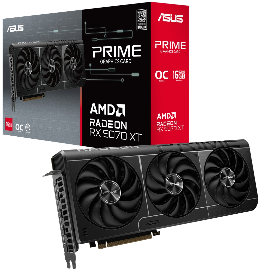 新品 保証付 ASUS RX 9070 XT 16GB PRIME OCモデル ASUS Prime Radeon RX 9070 XT OC Edition 16GB [90YV0L71-M0AA00