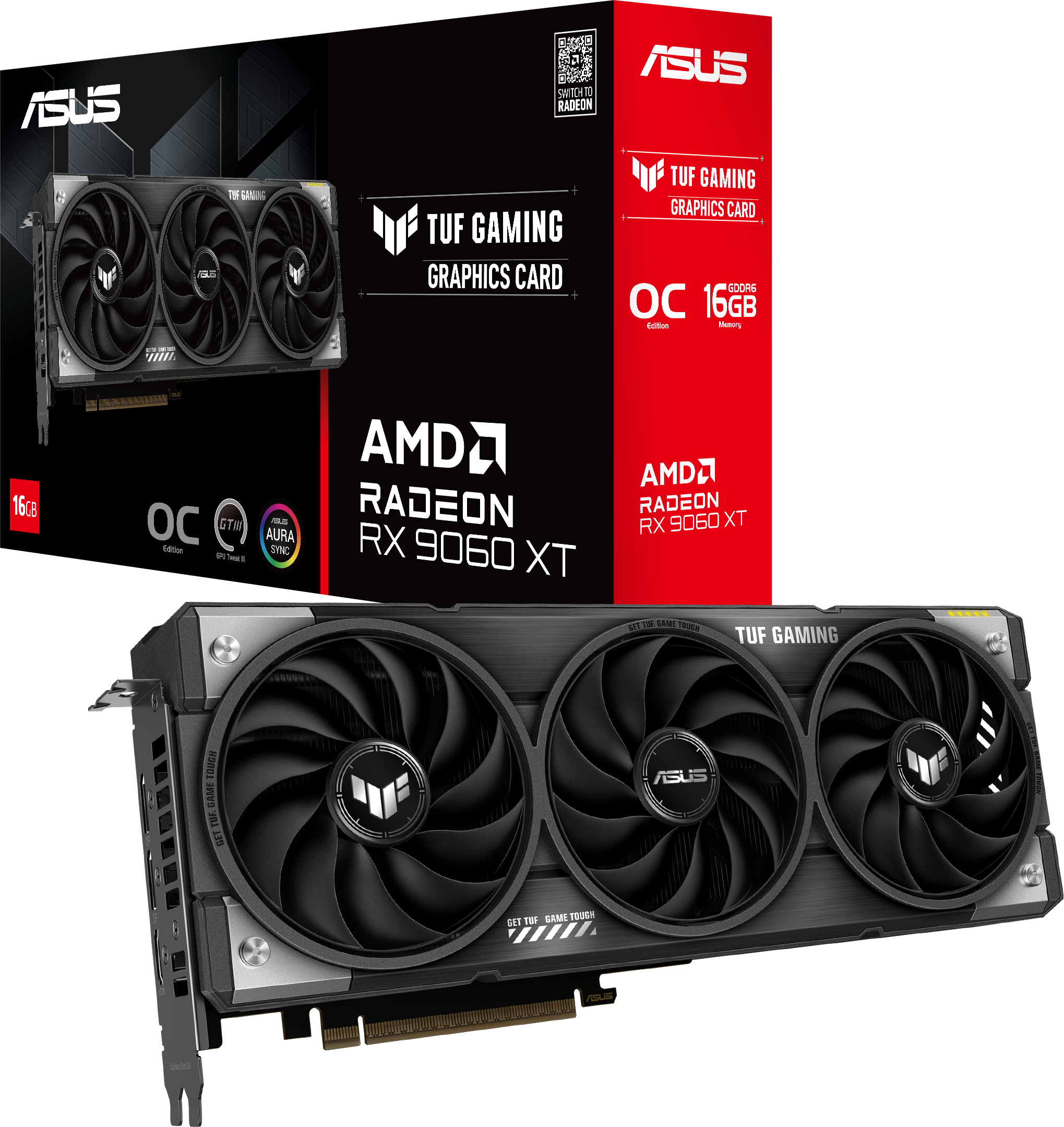 ASUS TUF Gaming Radeon RX 9060 XT 16GB GDDR6 OC Edition [TUF