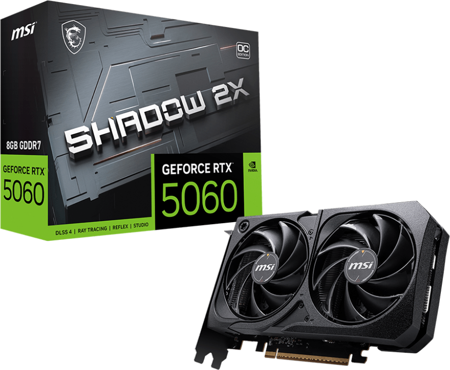 MSI GeForce RTX 5060 8G SHADOW 2X OC [G5060-8S2C] | SoloTodo.cl