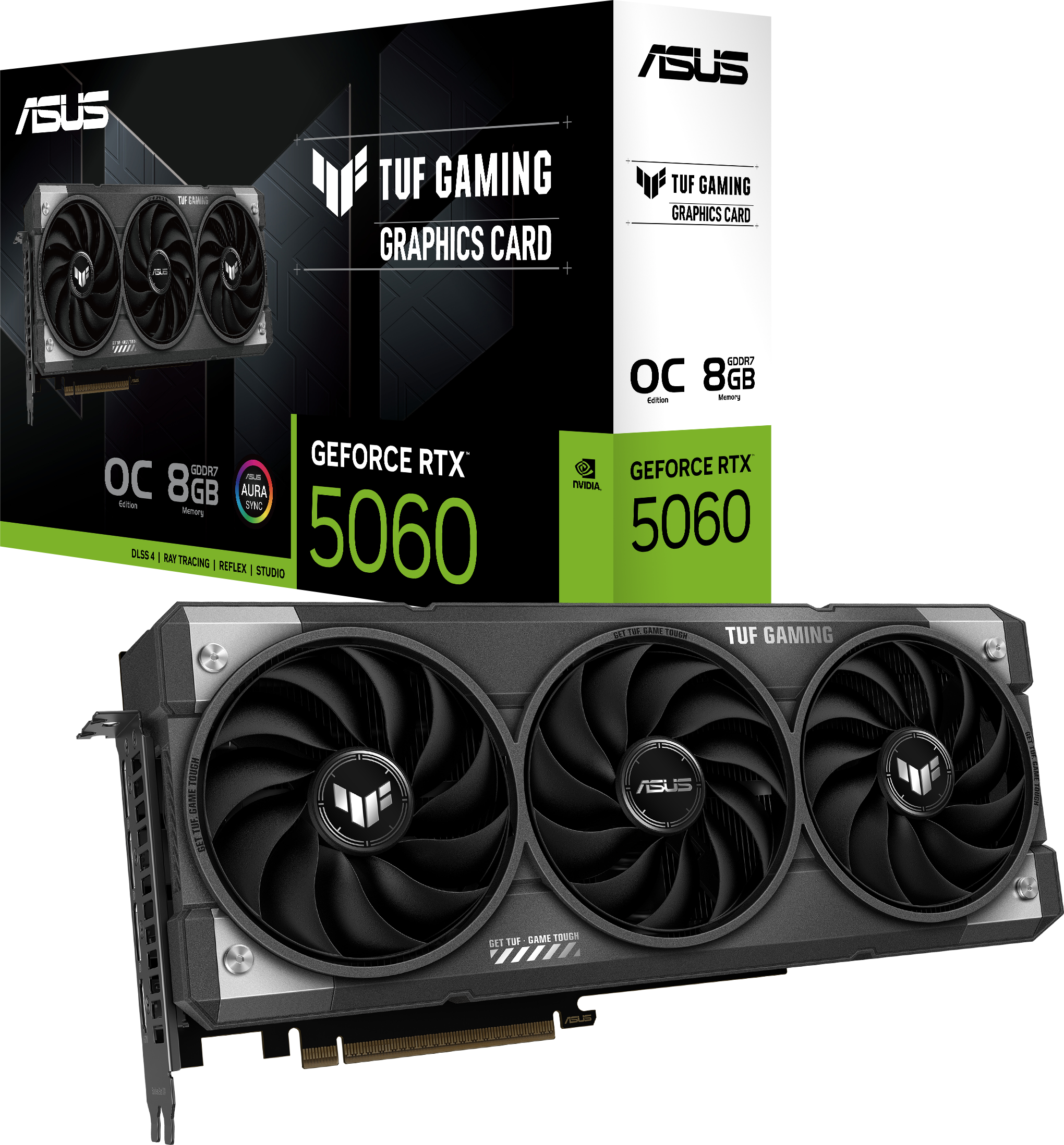 ASUS GeForce RTX 5060 8GB デュアルファン ASUS TUF Gaming GeForce RTX 5060 OC [TUF-RTX5060-O8G-GAMING