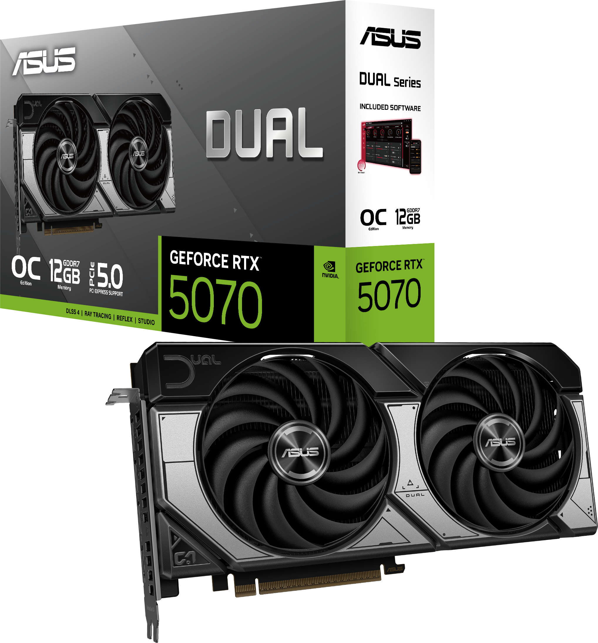 ASUS Dual GeForce RTX 5070 12GB GDDR7 OC Edition [DUAL-RTX5070