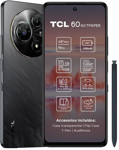 TCL 60 NxtPaper (512 GB / 8 GB / Dark Black) | SoloTodo.cl
