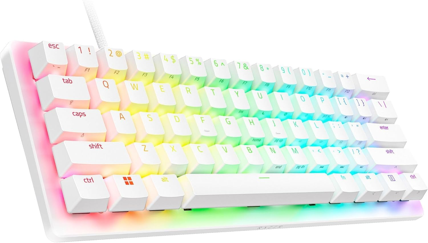 Razer Huntsman V3 Pro Mini - Blanco - Analog Optical Switch