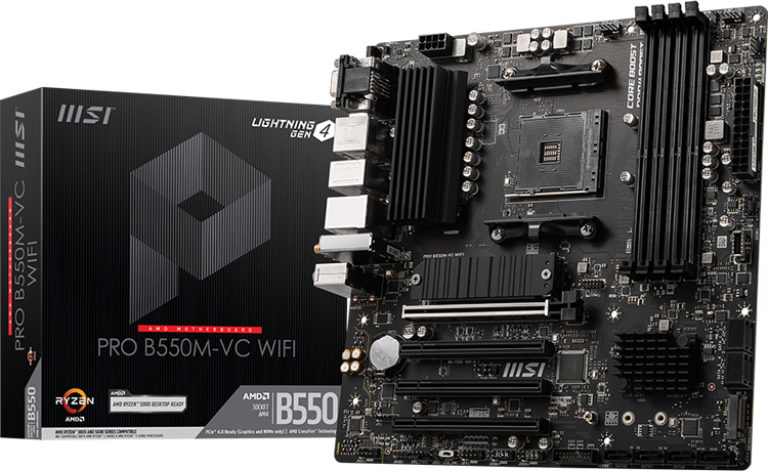 CPU Ryzen5 5500 + MSI B550M PRO + DDR4 16GB MSI PRO B550M-VC WIFI | SoloTodo.cl