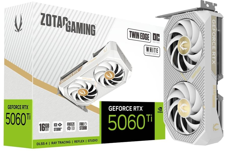 Zotac GeForce RTX 5060 Ti 16GB Twin Edge OC White Edition [ZT