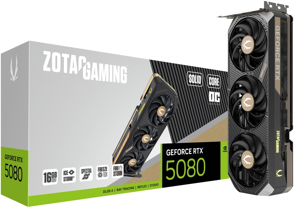 Zotac GAMING GeForce RTX 5080 SOLID CORE OC [ZT-B50800J2-10P
