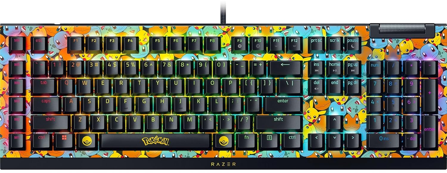 Razer BlackWidow V4 X - Pokémon Kanto Starters (RZ03-04704200-R3M1