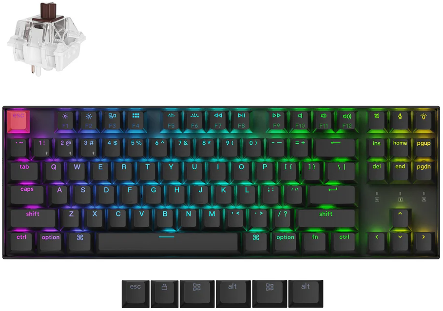 Keychron K8 V2 BT RGB - Brown Switch | SoloTodo.cl