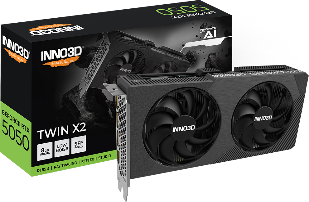 INNO3D GeForce RTX5050 TWIN X2 8GB 本体 Inno3D GeForce RTX 5050 TWIN X2 | SoloTodo.cl