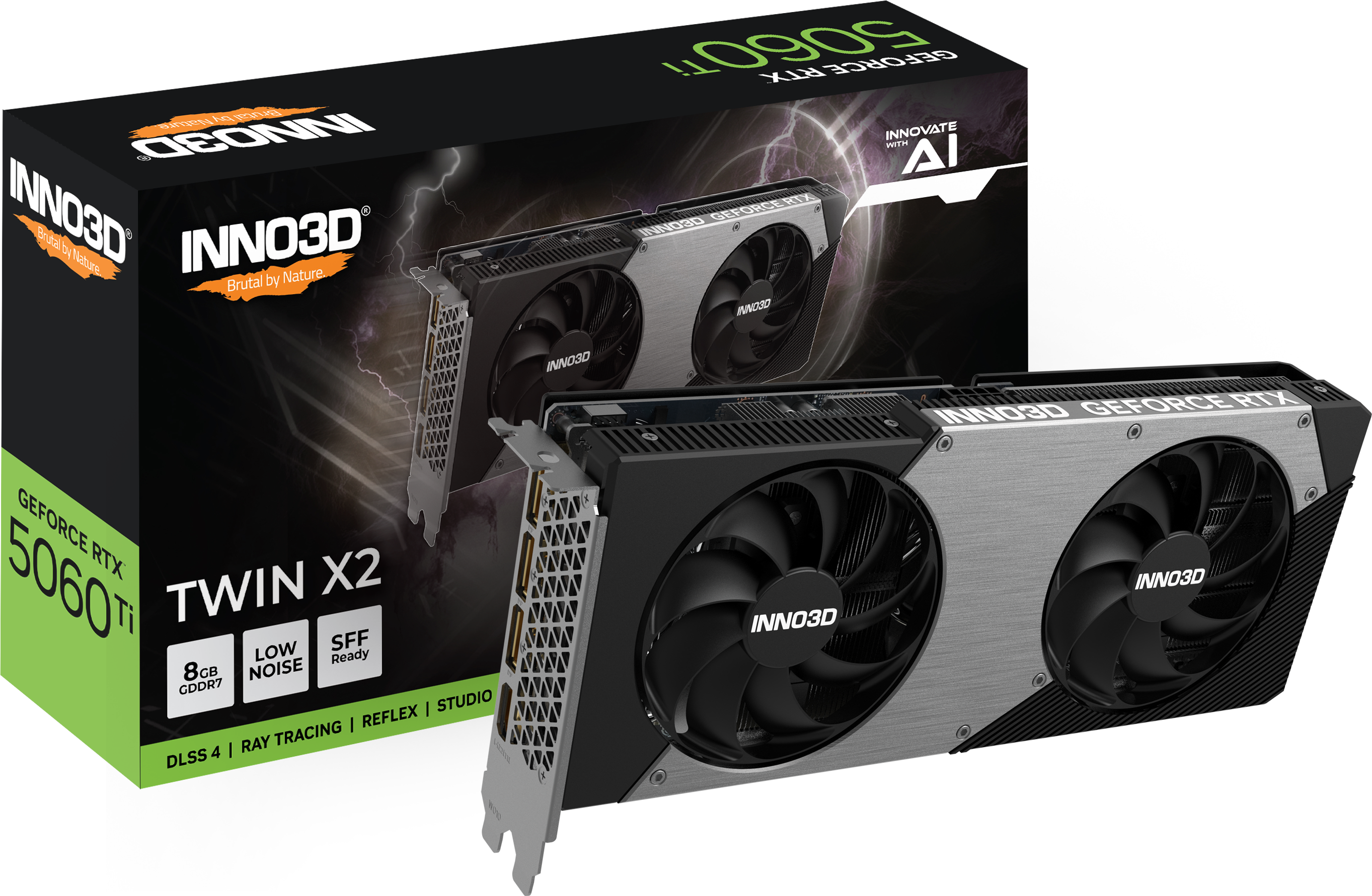 Inno3D GeForce RTX 5060 Ti 8GB TWIN X2 [N506T2-08D7-193075N