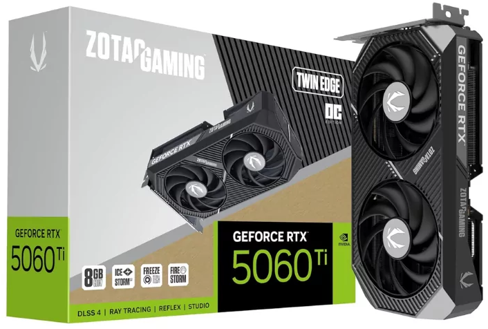 Zotac GAMING GeForce RTX 5060 Ti 8GB Twin Edge OC [ZT-B50610H-10A