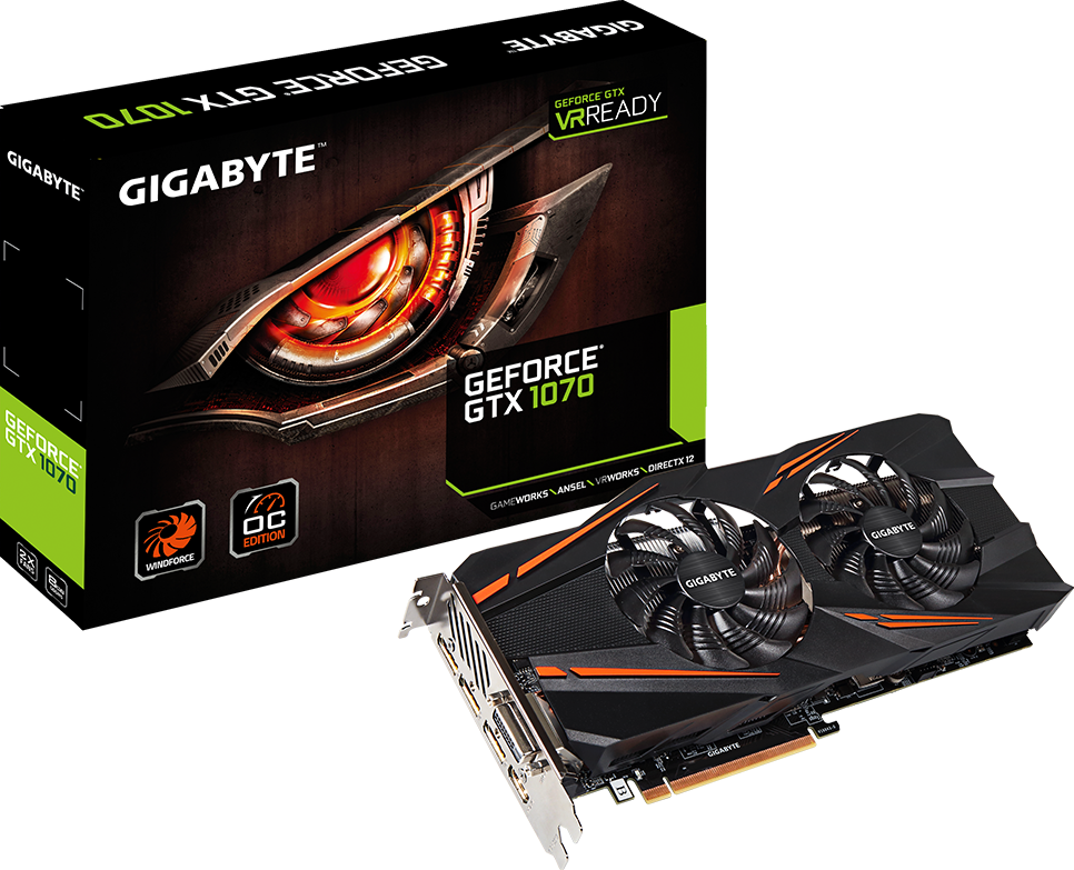 Gigabyte GTX 1070 [GV-N1070WF2OC-8GD] | SoloTodo.cl