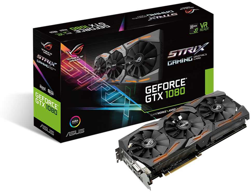 【動作確認済み】ASUS STRIX GTX1080 A8G GAMING ASUS ROG STRIX-GTX1080-A8G-GAMING [90YV09M2-M0NA00] | SoloTodo.cl