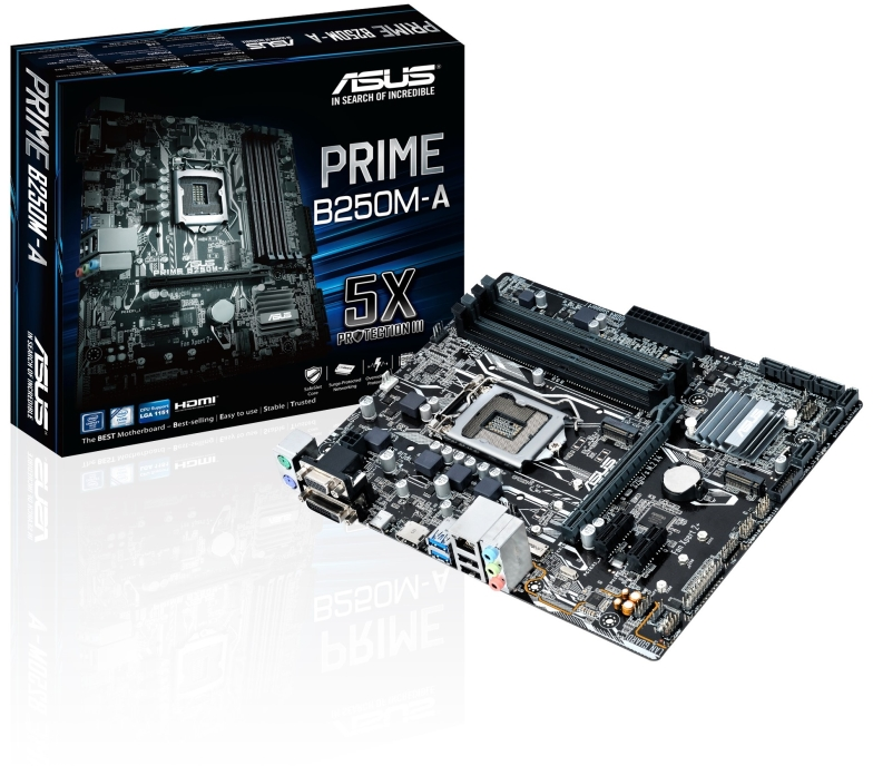 CPU ASUS PRIME B250M-A + Intel Core i5-6400 ASUS PRIME B250M-A | SoloTodo.cl