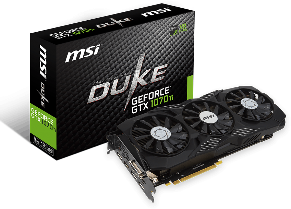 MSI GeForce GTX 1070 Ti DUKE 8G [GTX 1070 Ti DUKE 8G] | SoloTodo.cl