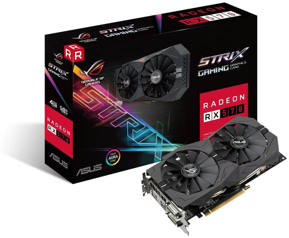 ASUS ROG-STRIX-RX570-4G-GAMING [90YV0AJ1-M0NA00] | SoloTodo.cl