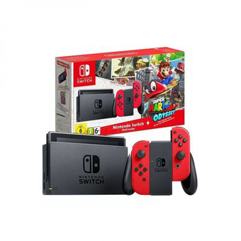 Nintendo Switch Joy-Con Gris Limited Edition Red + Super Mario
