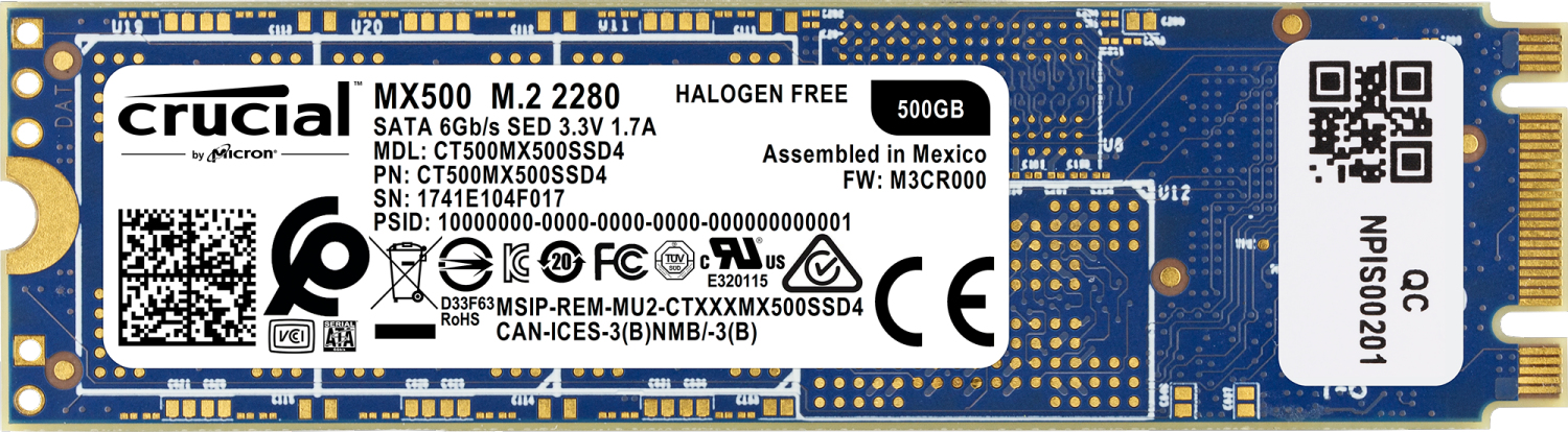 Crucial MX500 500 GB (CT500MX500SSD4) | SoloTodo.cl