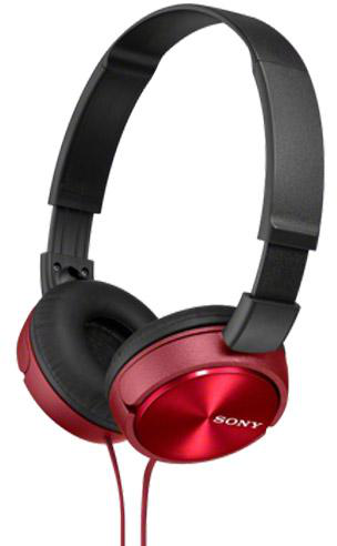 Sony MDR-ZX310AP Headphones - Black / Red | SoloTodo.cl