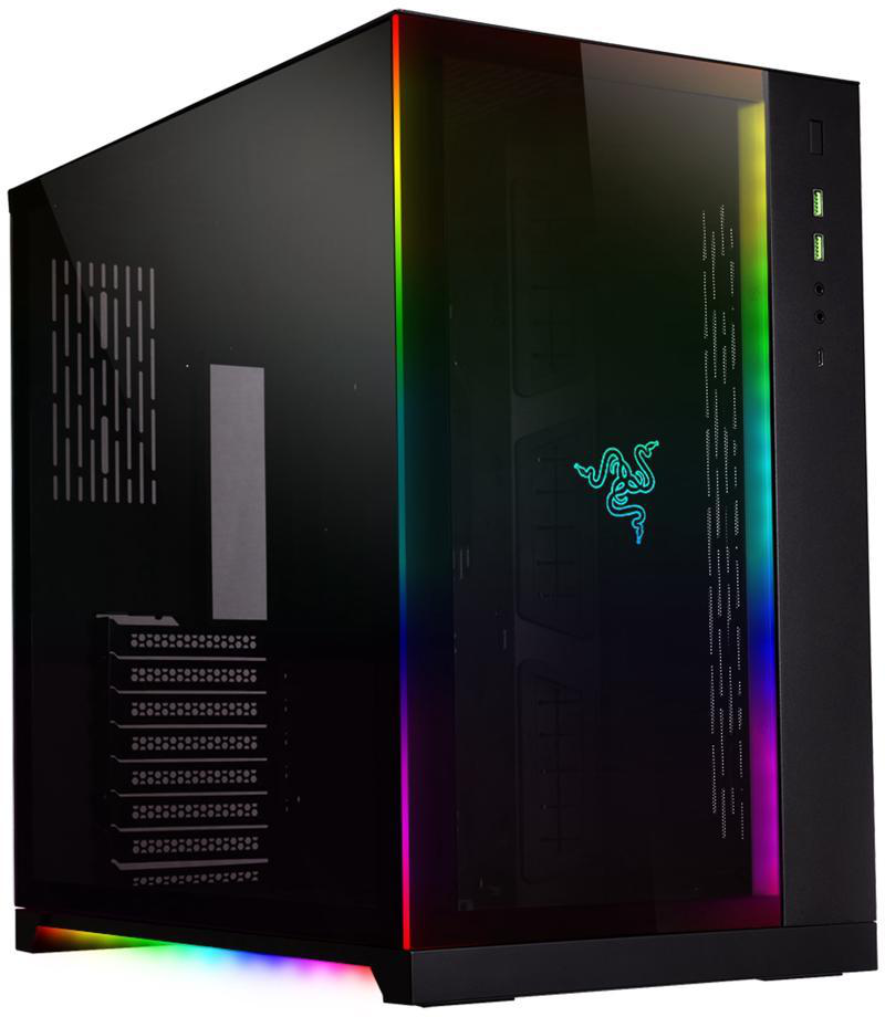 【値下げ中】lianli o11 dynamic razerEdition PC-O11 Dynamic Razer Edition - ブラック強化ガラス ATX ミッドタワー