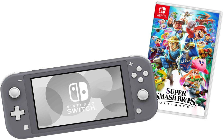 Nintendo Switch Lite グレー +大乱闘スマッシュブラザーズ Nintendo Switch Lite Gray + Super Smash Bros. Ultimate | SoloTodo.cl